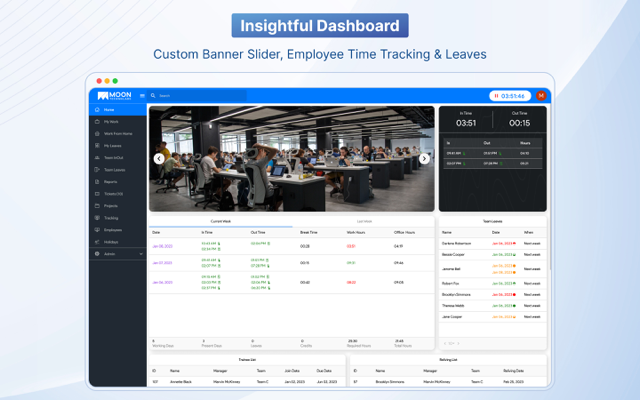screenshot of Moon HRM